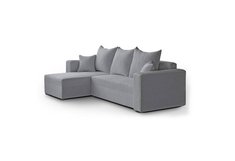 Beautysofa Ecksofa Hamlet, universelle Ecksofa im modernes Stil, Cordstoff Ecksofa im modernes Stil, mit Schlaffunktion und Bettkasten von Beautysofa