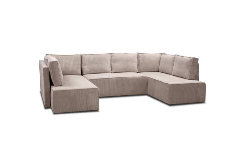 Beautysofa Ecksofa Moderne große bequeme Ecke für Wohnzimmer BADO XL, B:300/H:90/T:195cm von Beautysofa