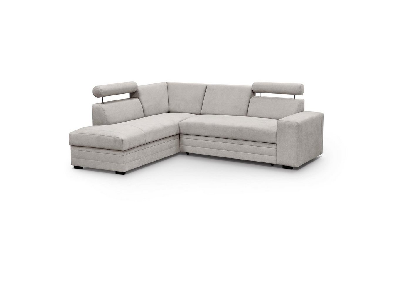 Beautysofa Ecksofa Roma, 250 cm breite L-Form Polsterecke, Schlaffunktion, Bettkasten, verstellbare Kopfstützen von Beautysofa