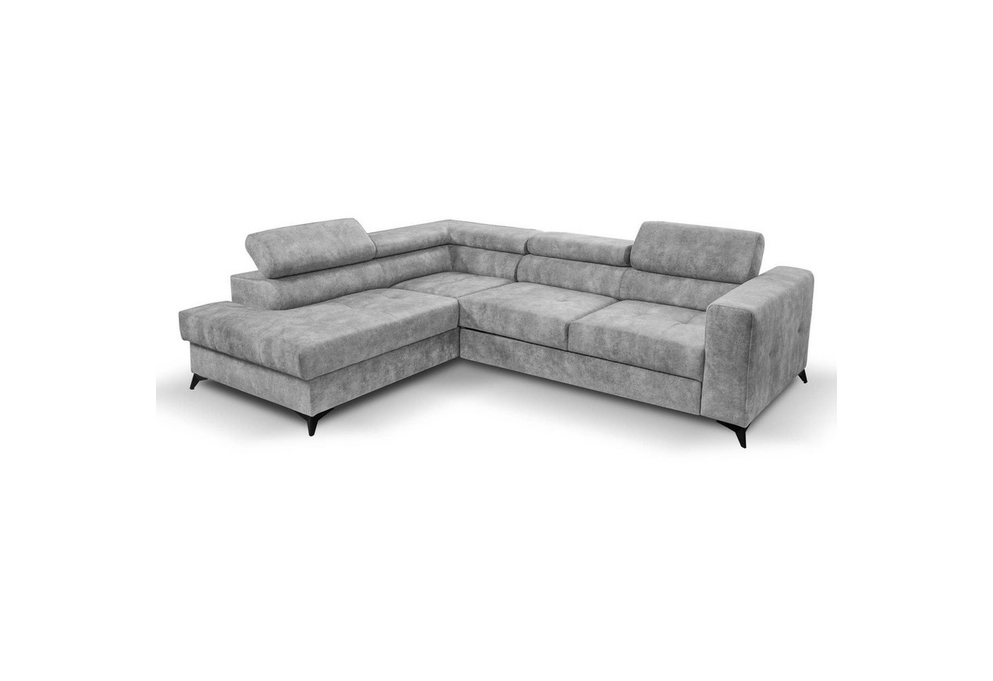 Beautysofa Ecksofa Sorento, mit Schlaffunktion, Bettkasten, verstellbare Kopfstützen, modernes Polsterecke,Cappucino / Silber / Hellgrau, Grau / Orange, L-Form Schlafeckcouch Beautysofa Ecksofa Sorento, mit Schlaffunktion, Bettkasten, verstellbare Kopfstützen, modernes Polsterecke,Cappucino / Silber / Hellgrau, Grau / Orange, L-Form Schlafeckcouch von Beautysofa