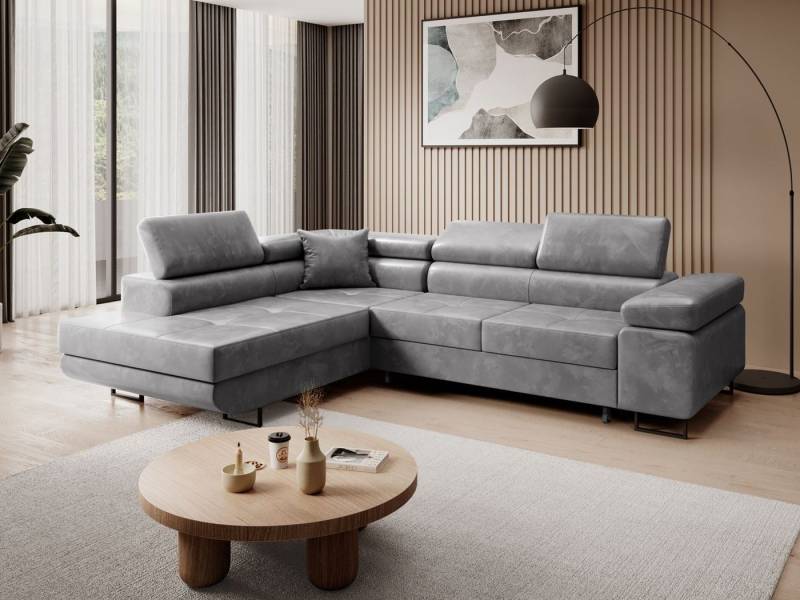 Beautysofa Ecksofa Waldo L mit verstellbaren Kopfstützen, inklusive Schlaffunktion, Bettkasten Beautysofa Ecksofa Waldo L mit verstellbaren Kopfstützen, inklusive Schlaffunktion, Bettkasten von Beautysofa