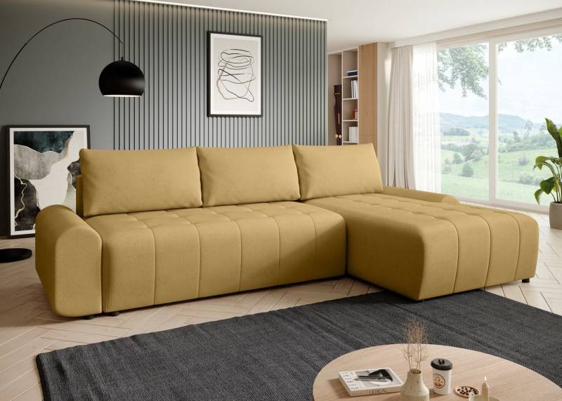 Beautysofa Ecksofa mit Bettkasten COSTA L, viele Farben, im modernen Stil, mit Schlaffunktion von Beautysofa