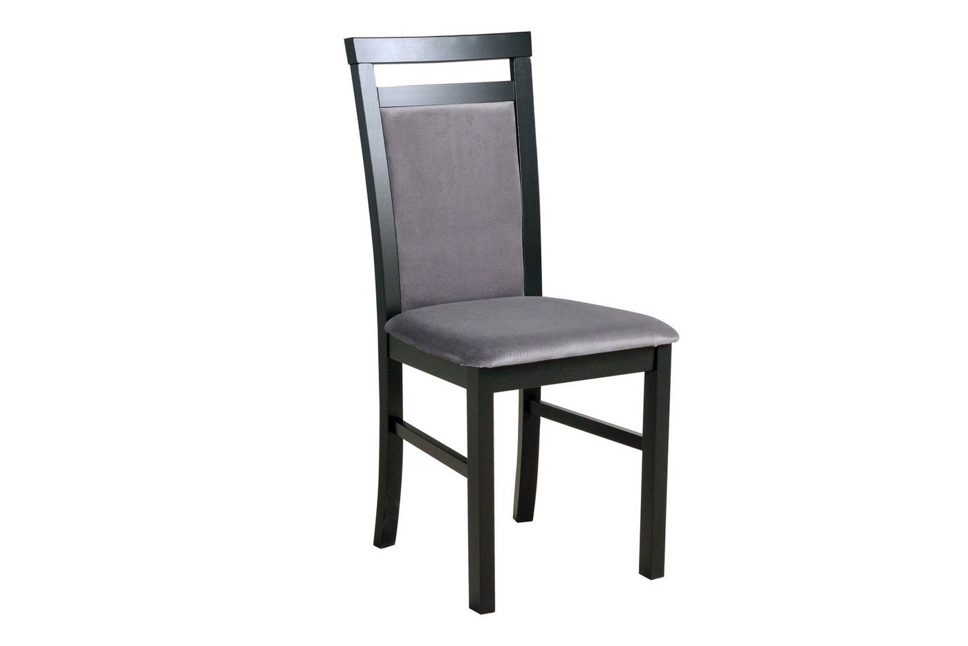 Beautysofa Esszimmerstuhl Bequemer gepolsterter Stuhl mit hoher Rückenlehne MILANO (4 St), Aus massivem Buchenholz von Beautysofa