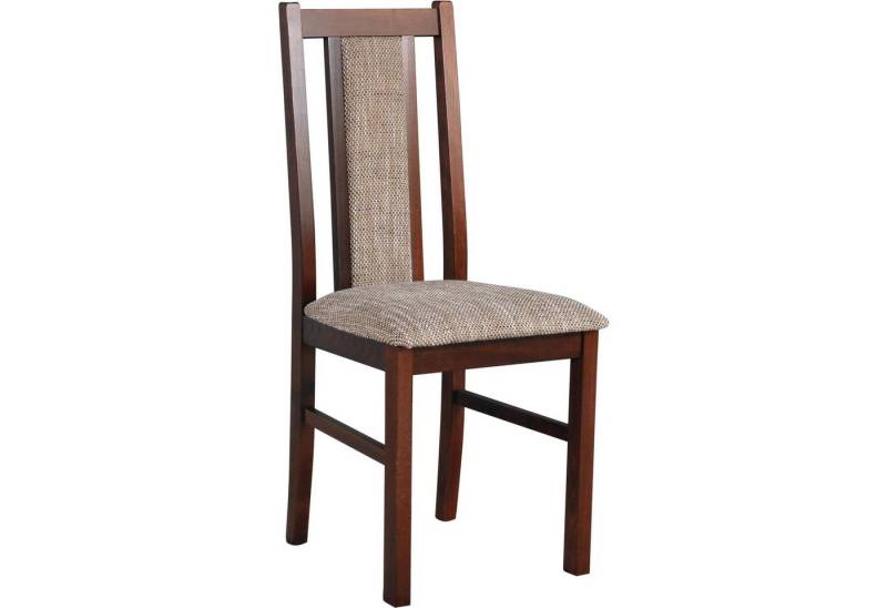 Beautysofa Esszimmerstuhl Bequemer gepolsterter Stuhl mit hoher Rückenlehne MILANO (6 St), Aus massivem Buchenholz von Beautysofa