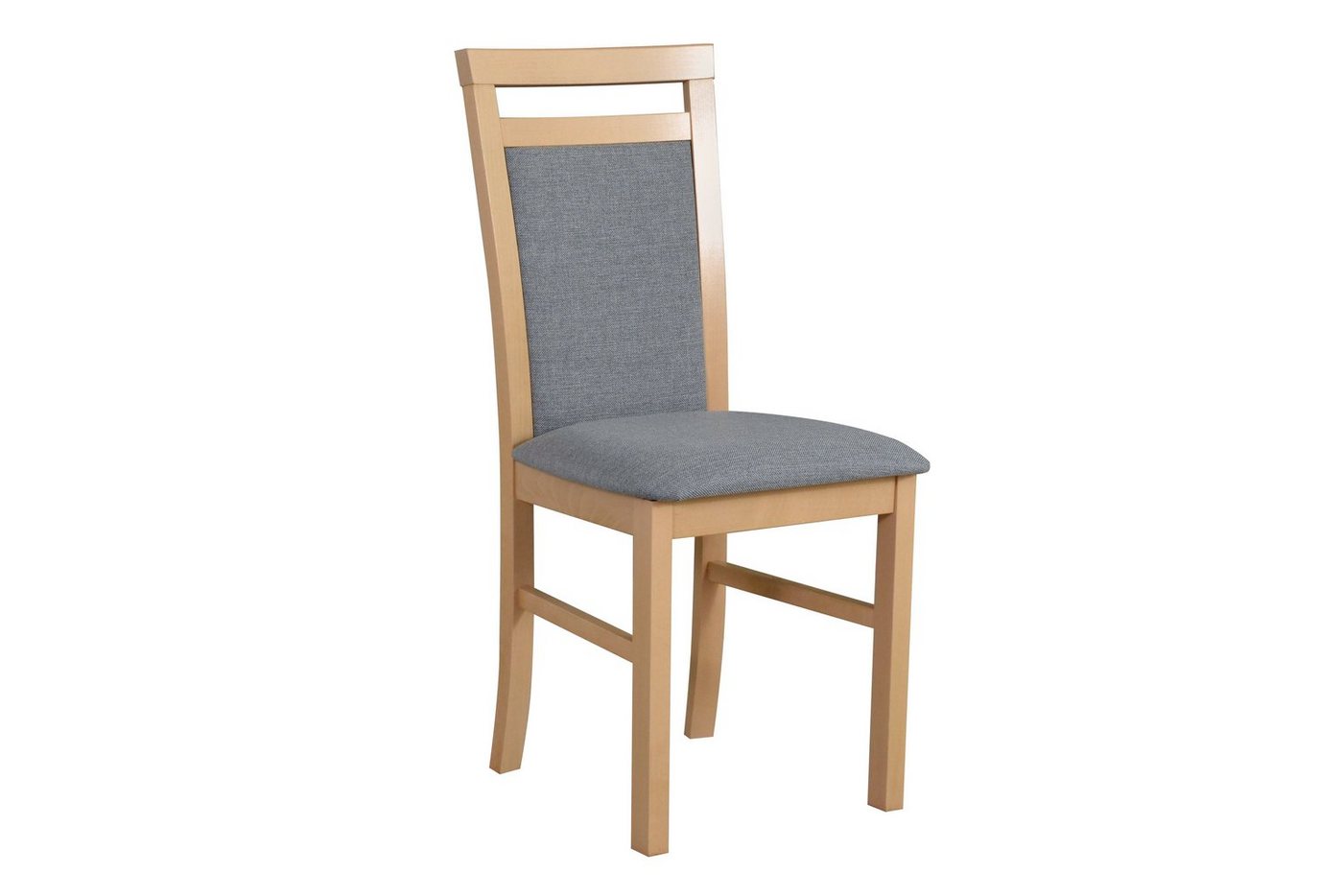 Beautysofa Esszimmerstuhl Bequemer gepolsterter Stuhl mit hoher Rückenlehne MILANO (6 St), Aus massivem Buchenholz von Beautysofa