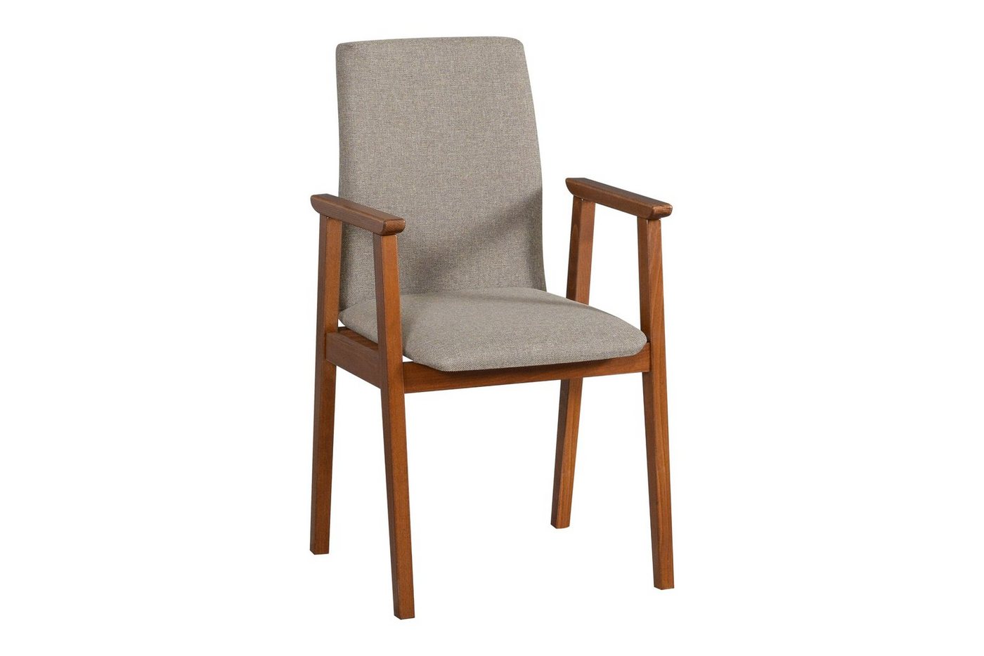 Beautysofa Esszimmerstuhl Moderner Stuhl / Sessel mit Armlehnen FARIM für das Esszimmer (4 St), Beine aus massivem Buchenholz von Beautysofa