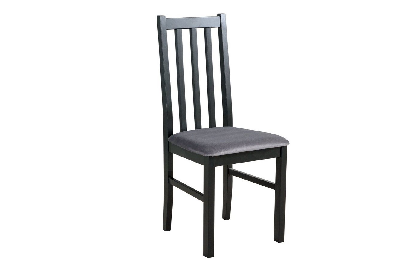 Beautysofa Esszimmerstuhl Stuhl BOSS (2 Stk. pro Satz) aus Holz mit gepolstertem Sitz (2 St), Beine:schwarz,weiß,Nuss,sonoma,stirling,grandson von Beautysofa