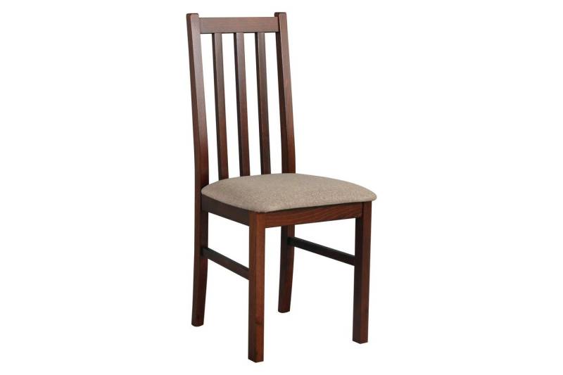 Beautysofa Esszimmerstuhl BOSS (2 Stk. pro Satz) aus Holz mit gepolstertem Sitz (4 St), Beine zur Auswahl: Schwarz, Weiß, Walnuss, Sonoma, Stirling, Grandson von Beautysofa