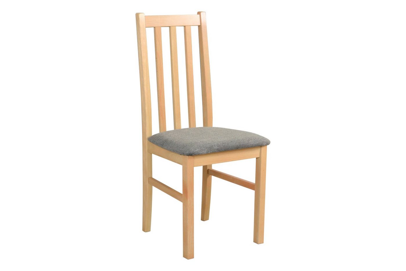 Beautysofa Esszimmerstuhl BOSS (2 Stk. pro Satz) aus Holz mit gepolstertem Sitz (6 St), Beine zur Auswahl: Schwarz, Weiß, Walnuss, Sonoma, Stirling, Grandson von Beautysofa