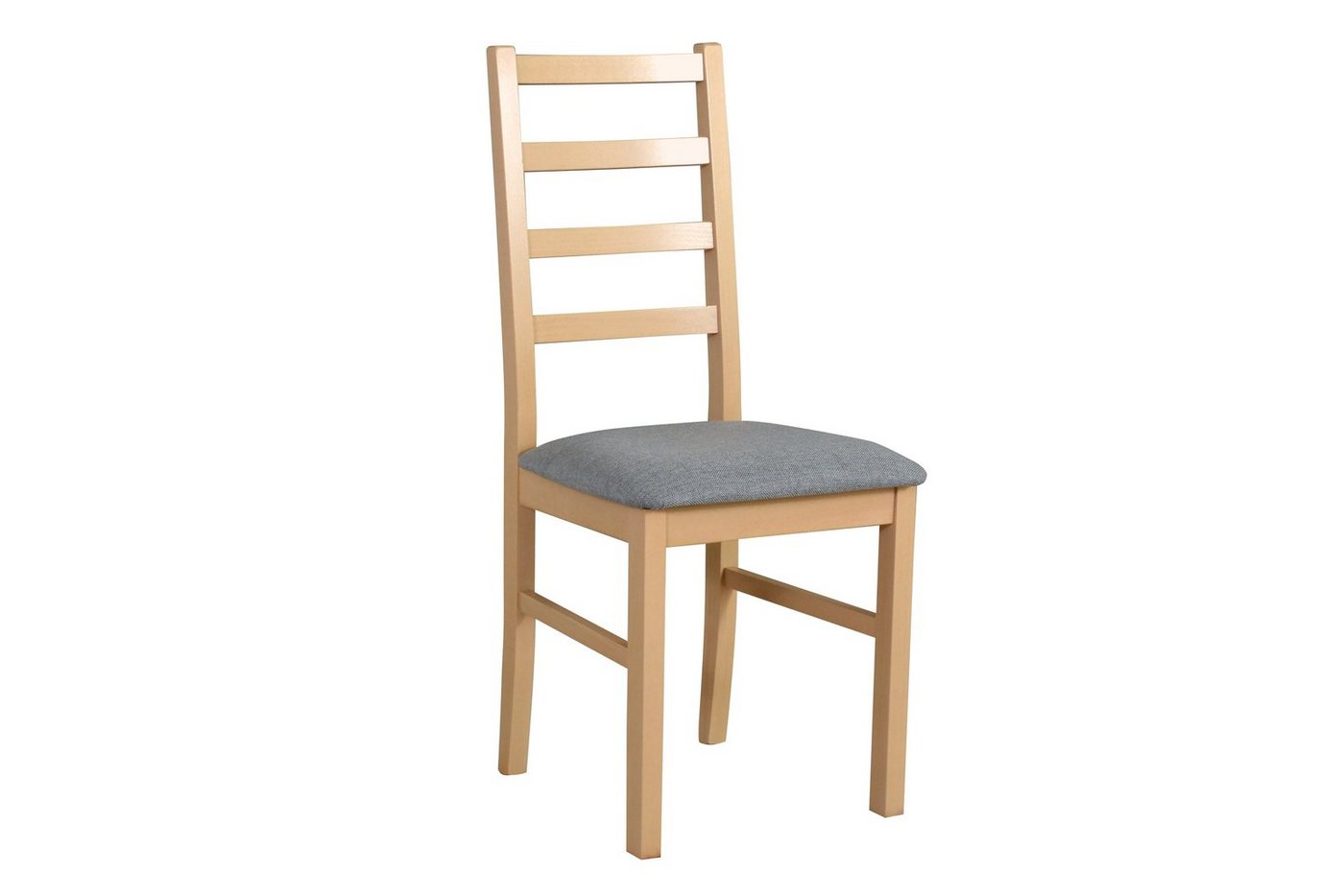 Beautysofa Esszimmerstuhl Stuhl Nilo VIII (2 Stk. pro Satz) aus Holz mit gepolstertem Sitz (4 St), füße:buche,sonoma,eiche grandson, stirling, schwarz, weiß von Beautysofa