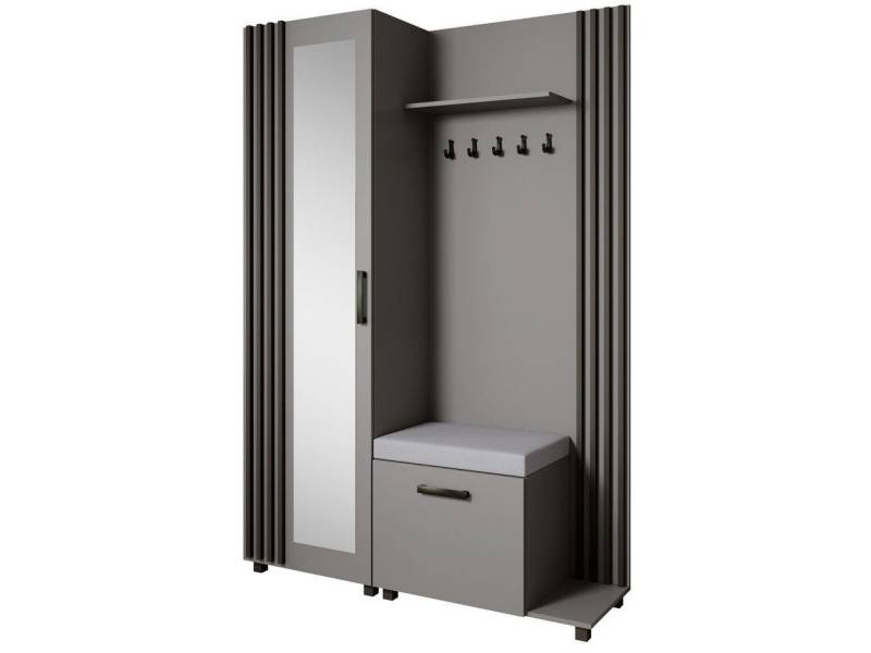 Beautysofa Garderoben-Set Livia – Design, Funktion und Ordnung in Perfektion, (Geräumiger Schuhschrank, mit praktischer Kleiderstange) von Beautysofa