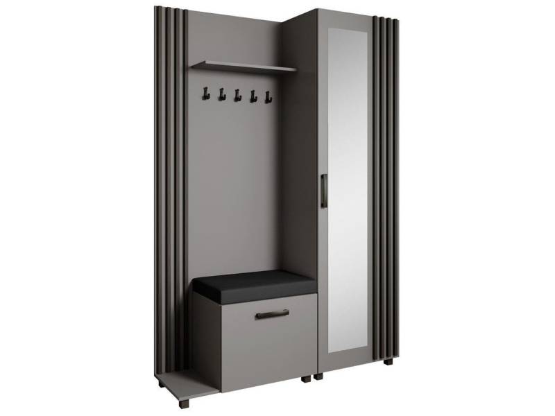 Beautysofa Garderoben-Set Livia – Design, Funktion und Ordnung in Perfektion, (Geräumiger Schuhschrank, mit praktischer Kleiderstange) von Beautysofa