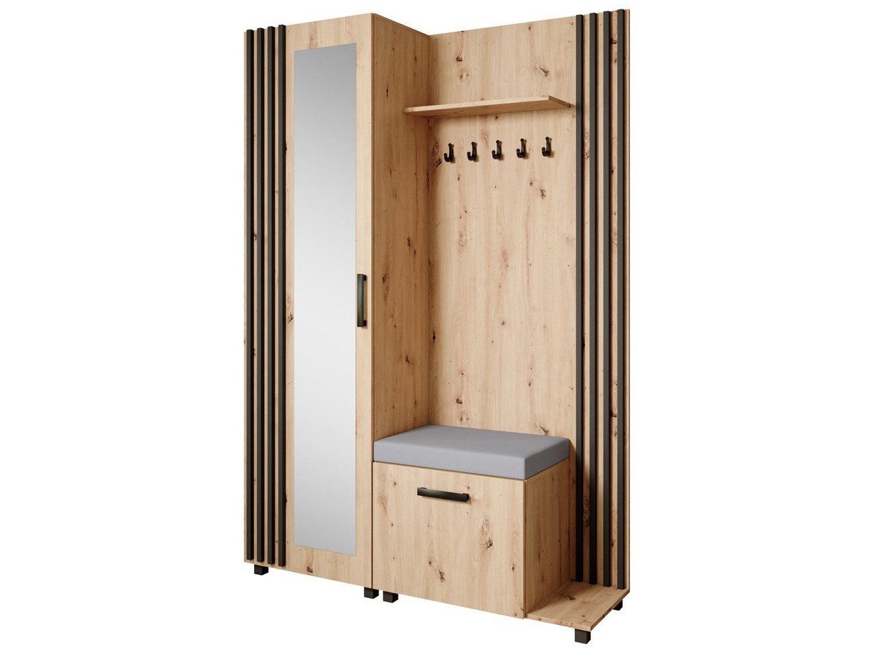 Beautysofa Garderoben-Set Livia – Design, Funktion und Ordnung in Perfektion, (Geräumiger Schuhschrank, mit praktischer Kleiderstange) von Beautysofa