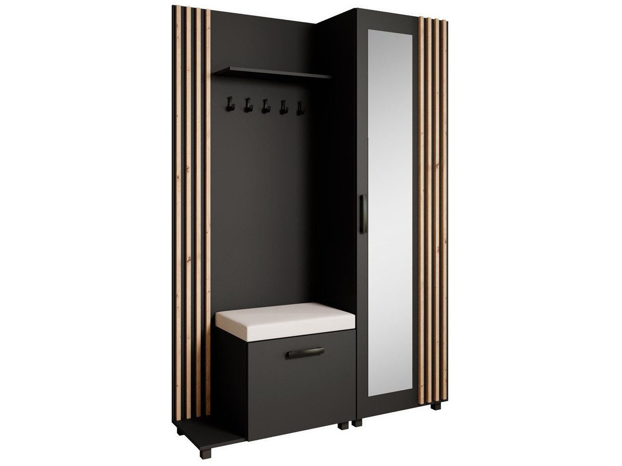 Beautysofa Garderoben-Set Livia – Design, Funktion und Ordnung in Perfektion, (Geräumiger Schuhschrank, mit praktischer Kleiderstange) von Beautysofa