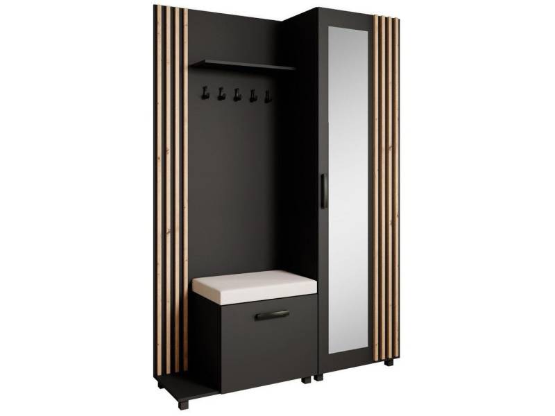 Beautysofa Garderoben-Set Livia – Design, Funktion und Ordnung in Perfektion, (Geräumiger Schuhschrank, mit praktischer Kleiderstange) von Beautysofa