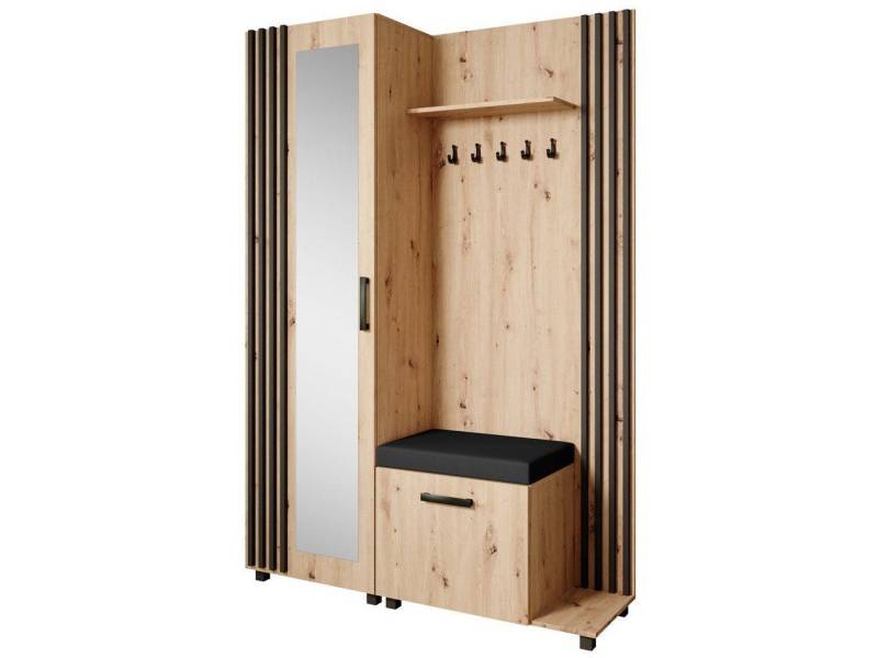 Beautysofa Garderoben-Set Livia – Design, Funktion und Ordnung in Perfektion, (Geräumiger Schuhschrank, mit praktischer Kleiderstange) von Beautysofa