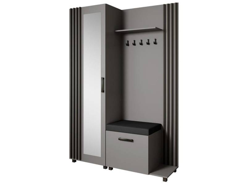 Beautysofa Garderoben-Set Livia – Design, Funktion und Ordnung in Perfektion, (Geräumiger Schuhschrank, mit praktischer Kleiderstange) von Beautysofa