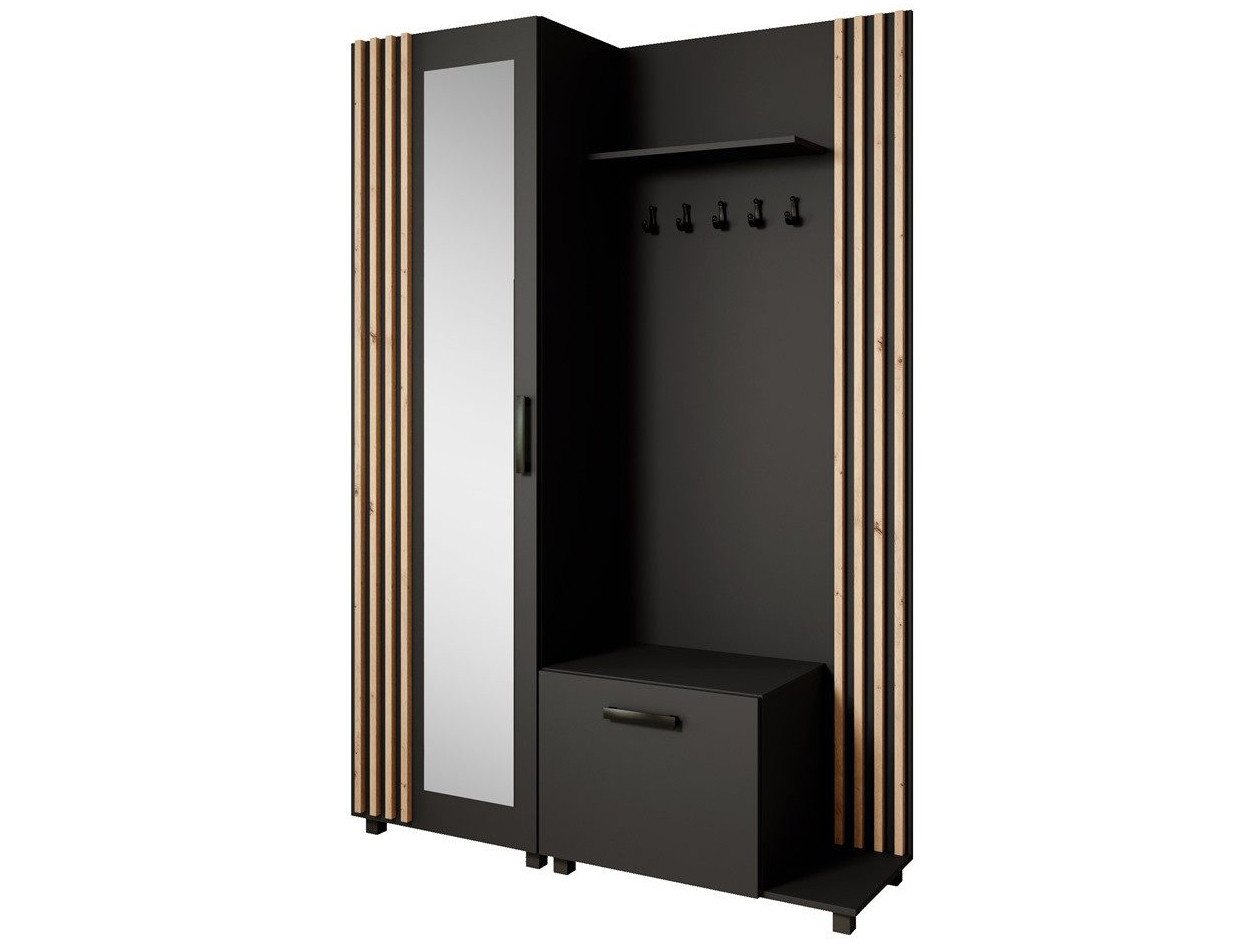 Beautysofa Garderoben-Set Livia – Design, Funktion und Ordnung in Perfektion, (Geräumiger Schuhschrank, mit praktischer Kleiderstange) von Beautysofa