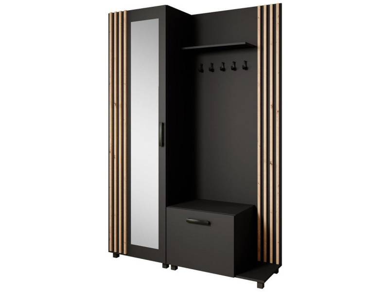 Beautysofa Garderoben-Set Livia – Design, Funktion und Ordnung in Perfektion, (Geräumiger Schuhschrank, mit praktischer Kleiderstange) von Beautysofa