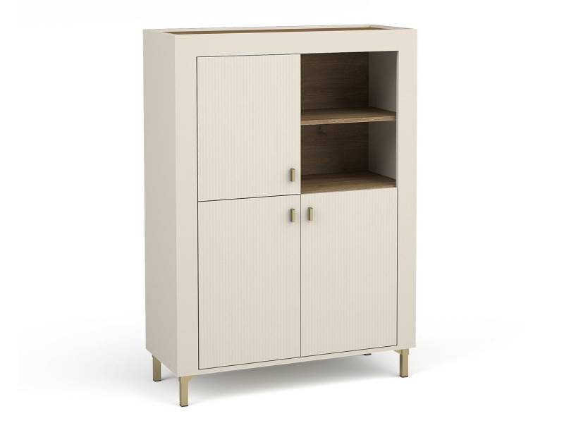 Beautysofa Hochkommode MONTA mit 3 Türen (Modernes Design, hochwertige Verarbeitung), viel Stauraum von Beautysofa