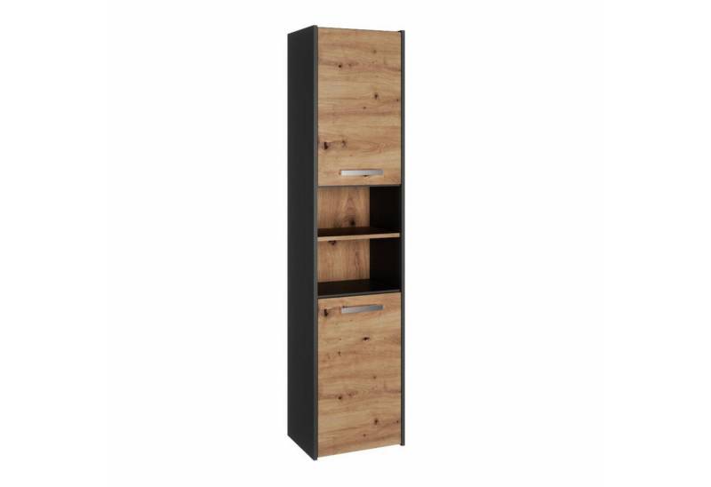 Beautysofa Hochschrank Lago III (40 cm breit Badschrank, (Weiß, Artisan, Sonoma, Wenge, Anthrazit) 2-türig Badschrank von Beautysofa