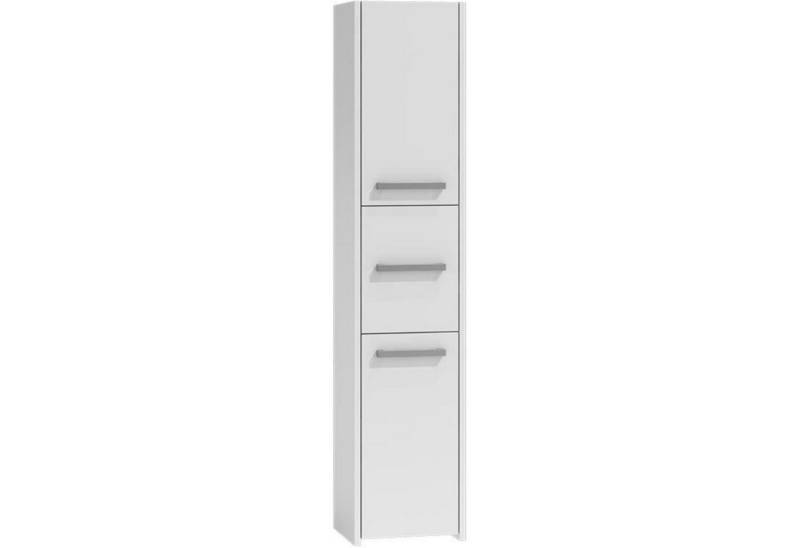 Beautysofa Hochschrank Lago IV (Badezimmer-Hochschrank, modernes Badezimmerschrank mit Griffe) 3-türig Badschrank mit 6 Fächer von Beautysofa