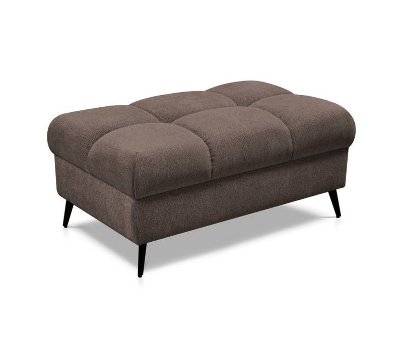 Beautysofa Hocker mit Metallbeine VINNI, Modernes Design, erhältlich in vielen Farben von Beautysofa
