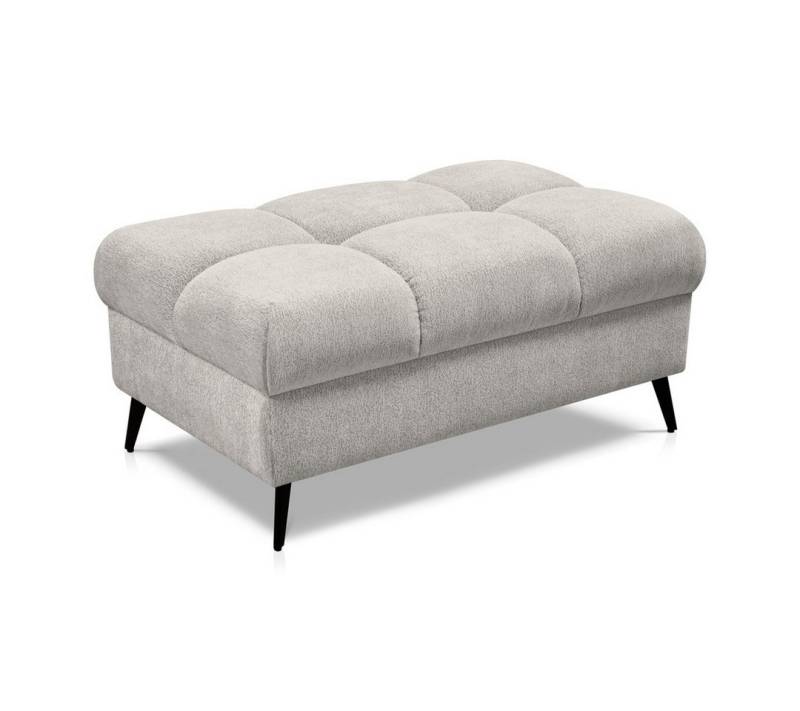 Beautysofa Hocker mit Metallbeine VINNI, Modernes Design, erhältlich in vielen Farben von Beautysofa