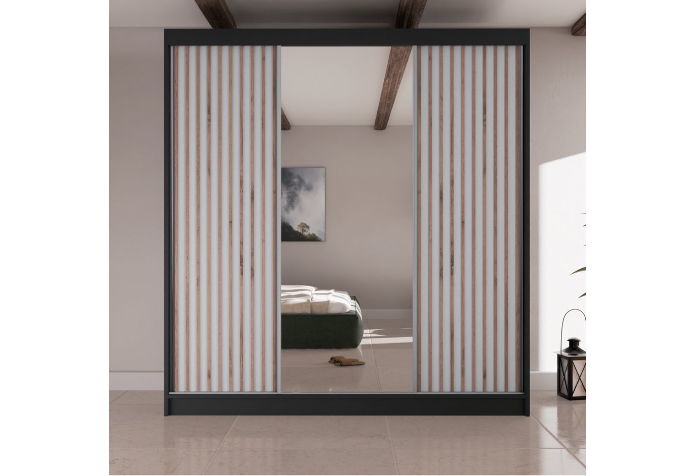Beautysofa Kleiderschrank LICO II Breite:200cm, mit Spiegel, mit Schubladen Beautysofa Kleiderschrank LICO II Breite:200cm, mit Spiegel, mit Schubladen von Beautysofa