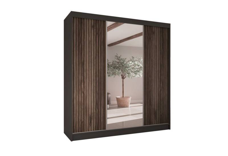 Beautysofa Kleiderschrank RAMOS II Breite: 200cm, mit Spiegel, mit Schubladen von Beautysofa