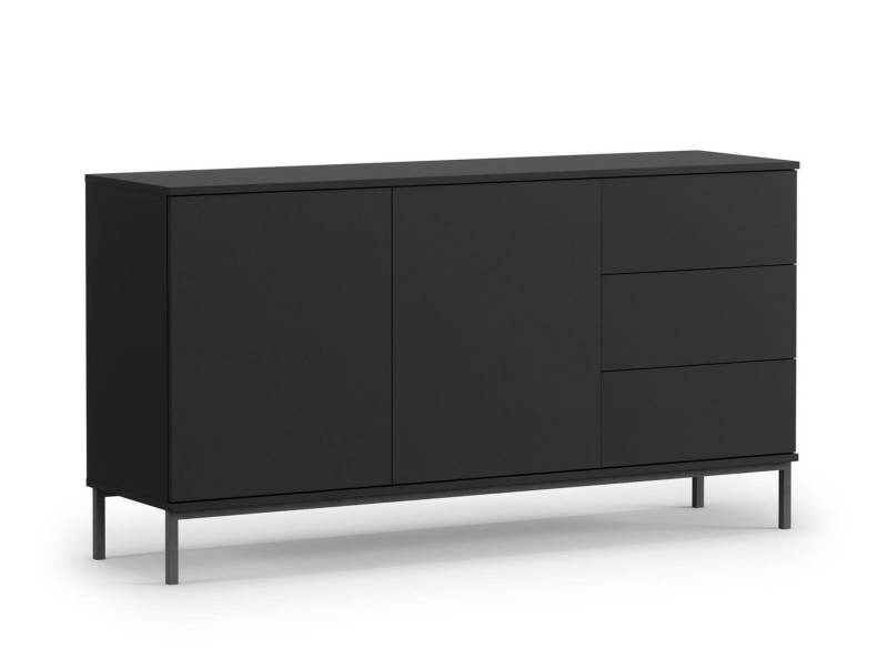 Beautysofa Kommode Querty (mit 3x Schubladen, Breite 150 cm), mit push to open" -Methode, zweitürig Sideboard" von Beautysofa