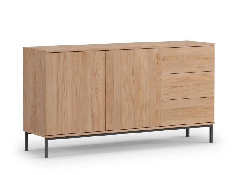 Beautysofa Kommode Querty (mit 3x Schubladen, Breite 150 cm), mit "push to open" -Methode, zweitürig Sideboard von Beautysofa