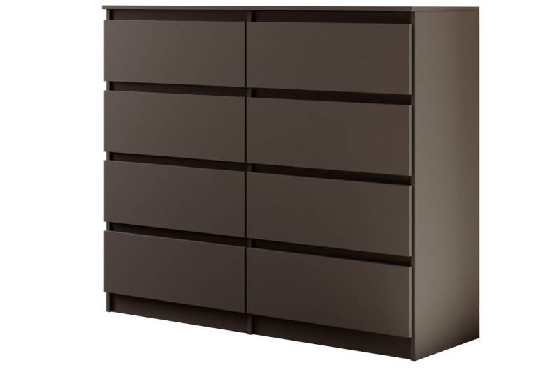 Beautysofa Kommode mit acht Schubladen LEMON, Breite: 120cm oder 140cm, viele Farbvarianten, mit 8 Schubladen von Beautysofa