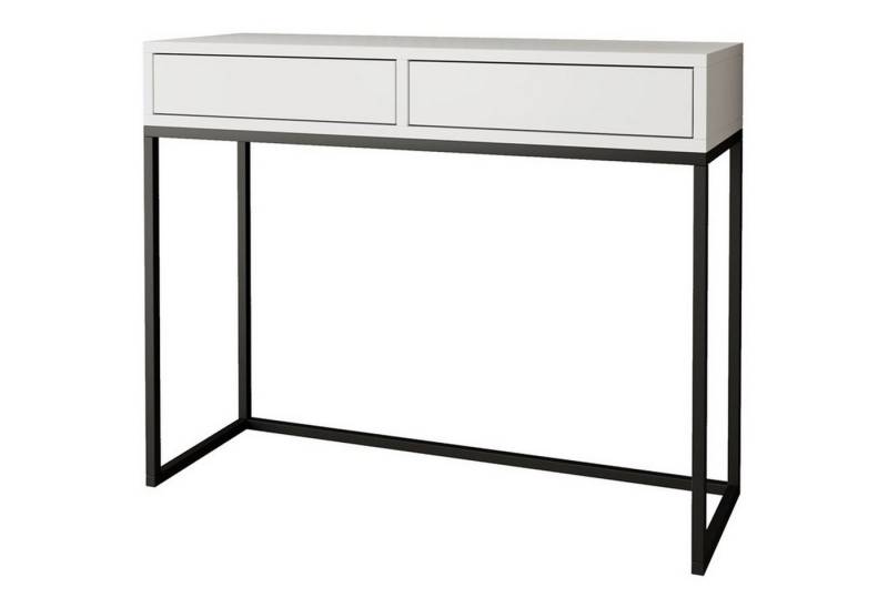 Beautysofa Konsolentisch LANGO (Breite: 80cm oder 100cm, viele Farbvarianten), auf Metallbeinen von Beautysofa