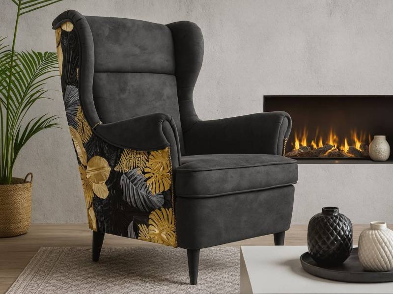 Beautysofa Ohrensessel Havana im skandinavischen Stil (hoher Rückenlehne & modernem Design), 4 trendige Farben zur Auswahl von Beautysofa