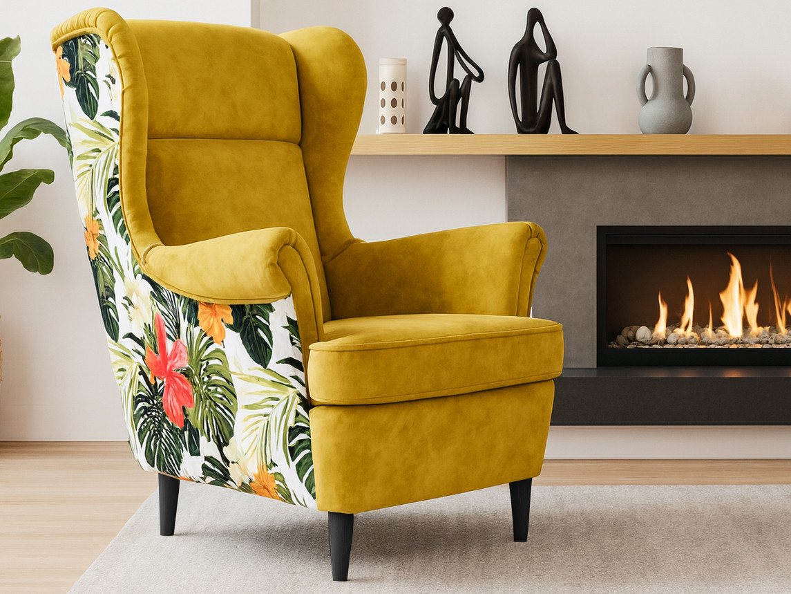 Beautysofa Ohrensessel Havana im skandinavischen Stil (hoher Rückenlehne & modernem Design), 4 trendige Farben zur Auswahl von Beautysofa