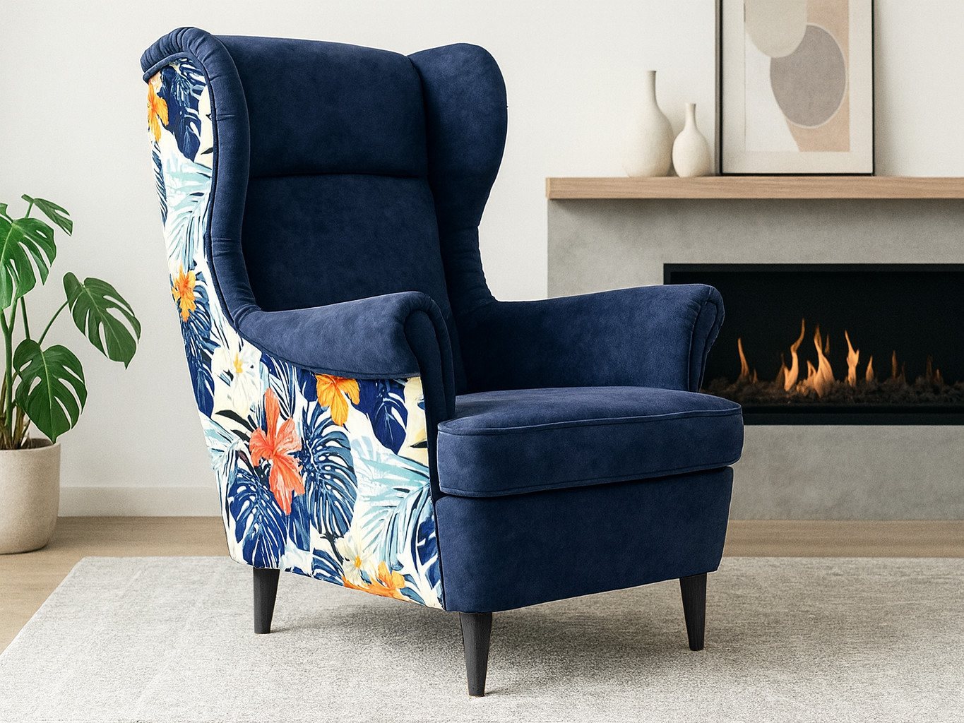 Beautysofa Ohrensessel Havana im skandinavischen Stil (hoher Rückenlehne & modernem Design), 4 trendige Farben zur Auswahl von Beautysofa