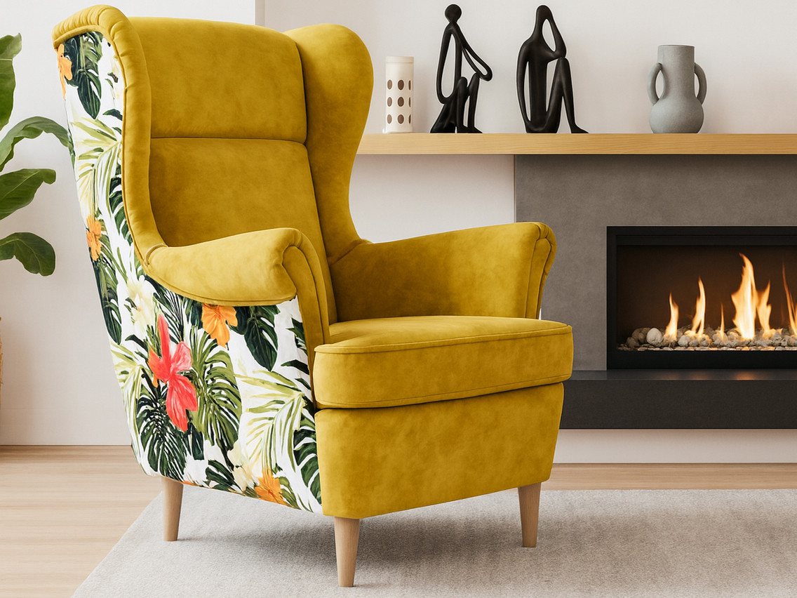 Beautysofa Ohrensessel Havana im skandinavischen Stil (hoher Rückenlehne & modernem Design), 4 trendige Farben zur Auswahl von Beautysofa