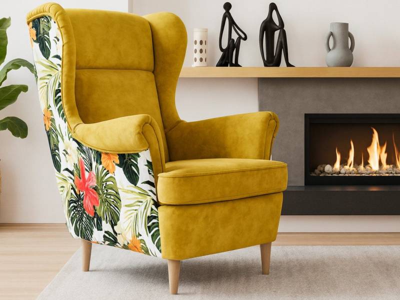 Beautysofa Ohrensessel Havana im skandinavischen Stil (hoher Rückenlehne & modernem Design), 4 trendige Farben zur Auswahl von Beautysofa