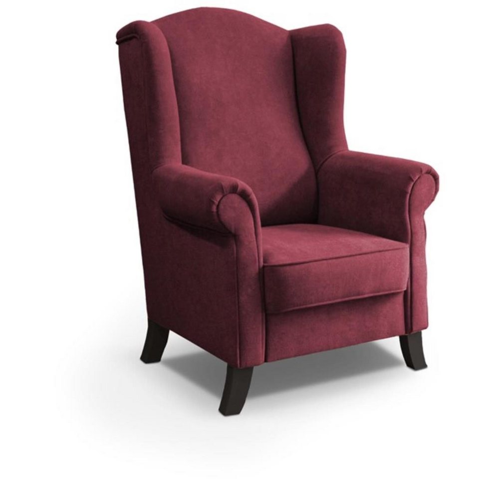 Beautysofa Ohrensessel LEONARDO Sessel Wohnzimmersessel, Fernsehsessel von Beautysofa