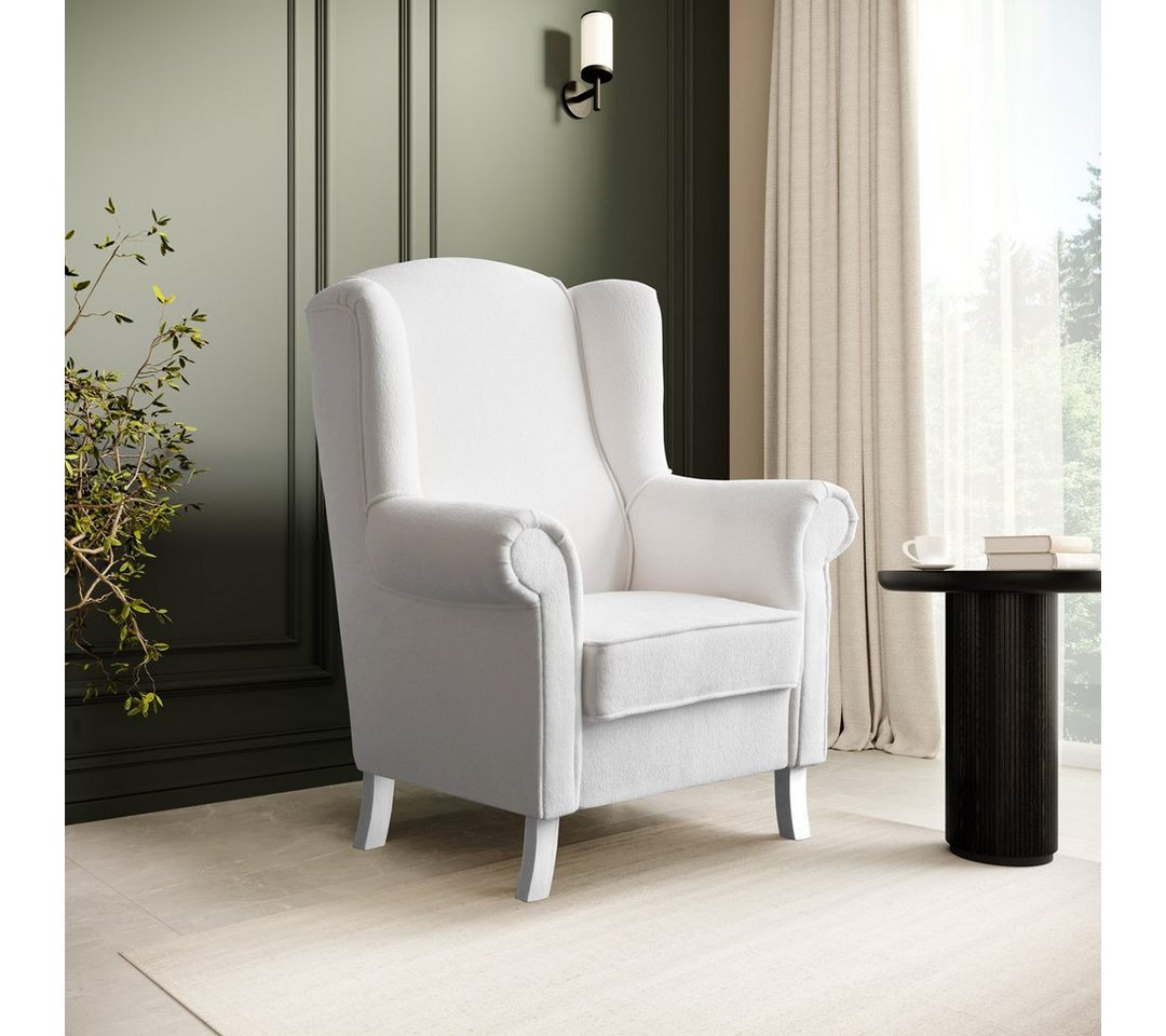 Beautysofa Ohrensessel LEONARDO Sessel Wohnzimmersessel, Fernsehsessel von Beautysofa