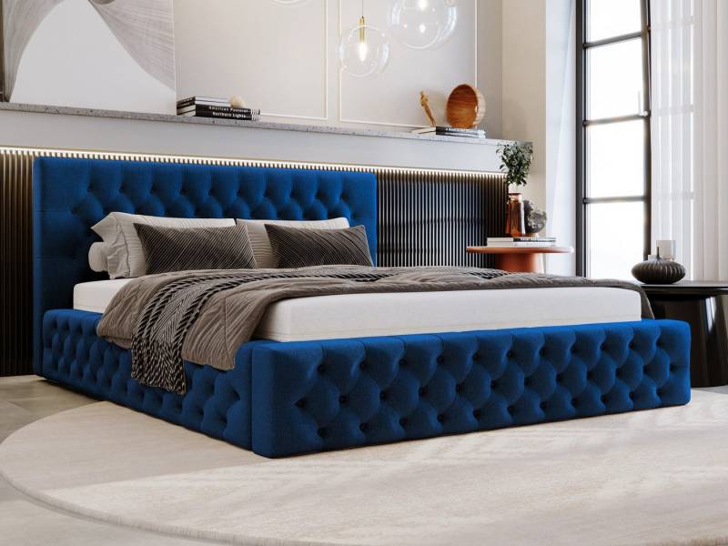 Beautysofa Polsterbett BALI (3 Größen zur Auswahl: 140/160/180 x 200 cm), mit Bettkasten von Beautysofa