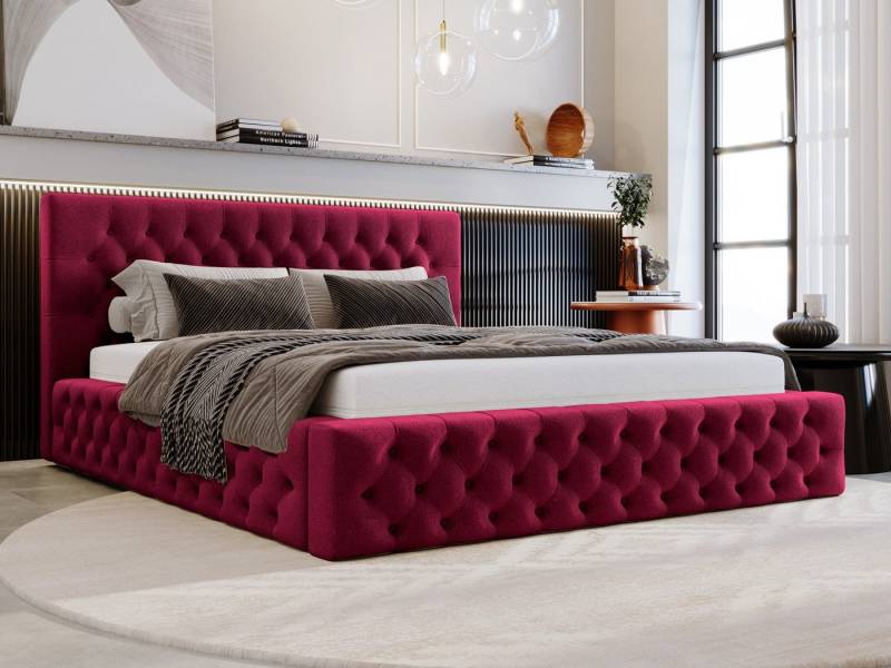 Beautysofa Polsterbett BALI (3 Größen zur Auswahl: 140/160/180 x 200 cm), mit Bettkasten von Beautysofa