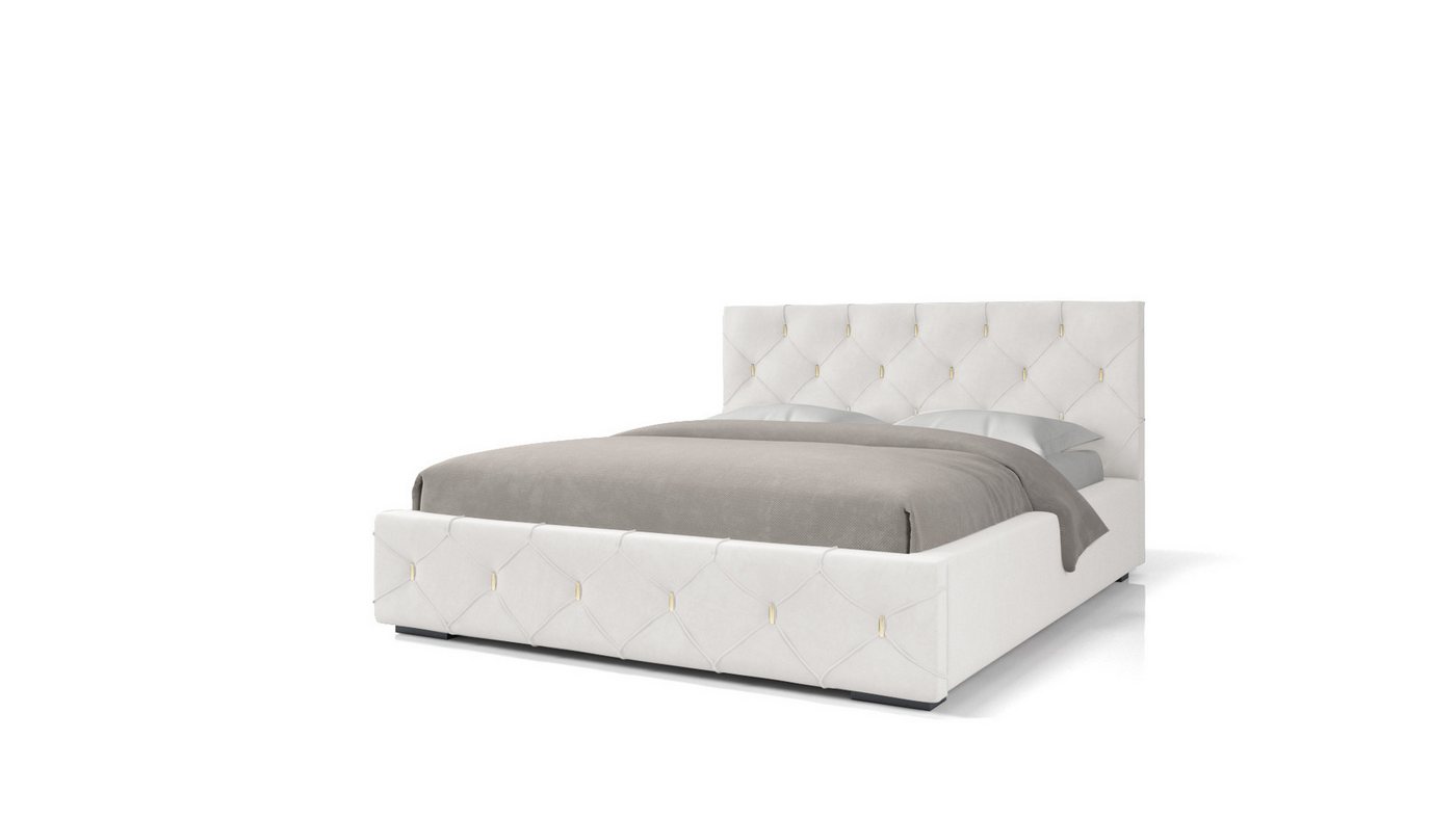 Beautysofa Polsterbett MALTA (3 Größen zur Auswahl: 140/160/180 x 200 cm), mit Bettkasten von Beautysofa