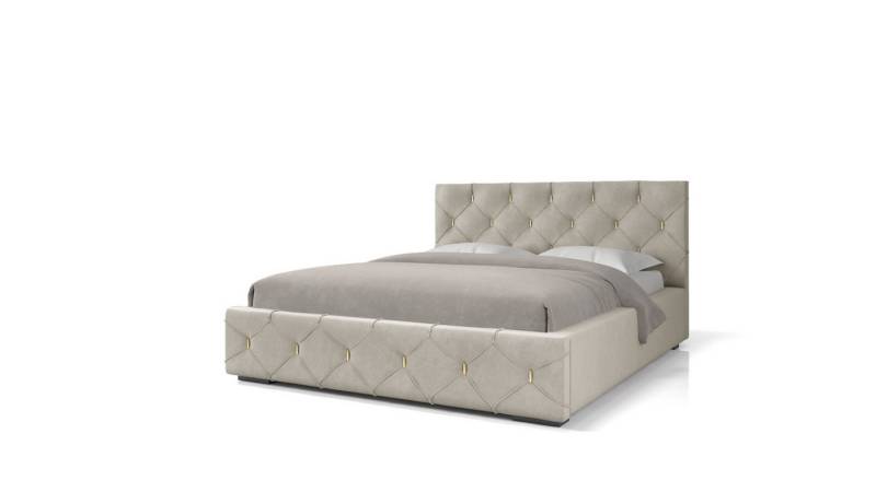 Beautysofa Polsterbett MALTA (3 Größen zur Auswahl: 140/160/180 x 200 cm), mit Bettkasten von Beautysofa