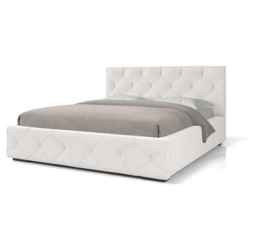 Beautysofa Polsterbett MALTA (3 Größen zur Auswahl: 140/160/180 x 200 cm), mit Bettkasten von Beautysofa