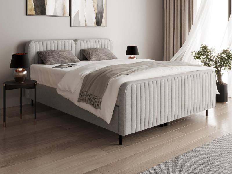 Beautysofa Polsterbett mit Bettkasten und Rahmen LUMELLI, 140, 160 oder 180cm, mit Bettkasten, mit oder ohne Matratze von Beautysofa