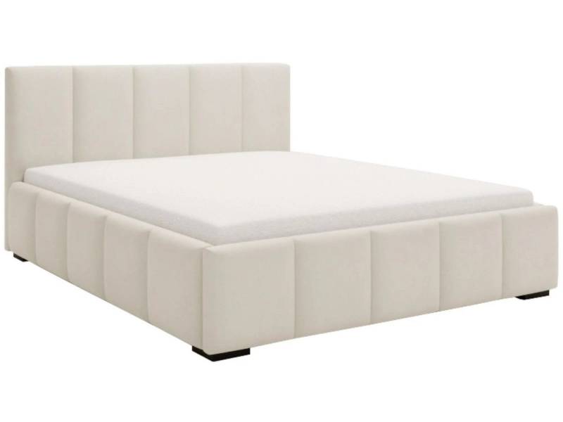 Beautysofa Polsterbett ROSADO (3 Größen zur Auswahl: 140/160/180 x 200 cm, großer Bettzeugbehälter), mit Bettkasten von Beautysofa