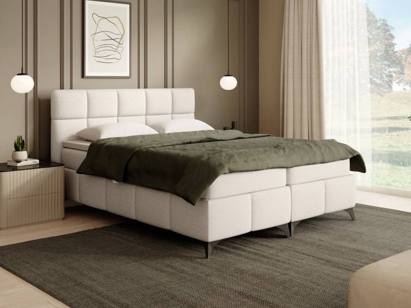 Beautysofa Polsterbett mit Bettkasten SOLIDO (ink. Federkernmatratze, Topper, Bettkasten), inklusive Federkernmatratze, mit Topper, zwei Bettkasten von Beautysofa
