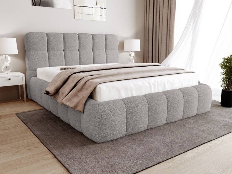 Beautysofa Polsterbett CLEO mit Bettkasten und Rahmen, mit oder ohne Matratze von Beautysofa